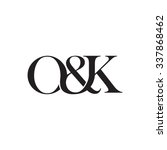 o k initial logo. ampersand... | Shutterstock .eps vector #337868462