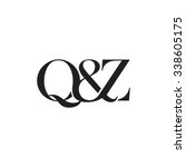 q z initial logo. ampersand... | Shutterstock .eps vector #338605175
