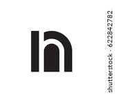 initial logo nh  hn  h inside n ... | Shutterstock .eps vector #622842782