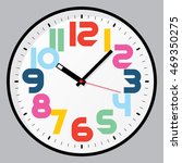 Vector Clock Colored Numbers 