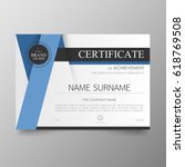certificate premium template... | Shutterstock .eps vector #618769508