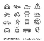 set of public transportation... | Shutterstock .eps vector #1463702732