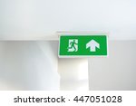 fire exit signage   minimal... | Shutterstock . vector #447051028