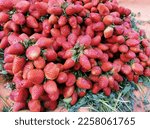 Heap Of Ripe Strawberries Red...