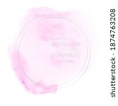 pink watercolor logo paint... | Shutterstock .eps vector #1874763208