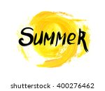 watercolor summer hand... | Shutterstock .eps vector #400276462