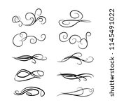  decorative monograms and... | Shutterstock .eps vector #1145491022