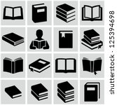 book icons | Shutterstock .eps vector #125394698