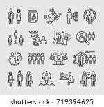 human resources management... | Shutterstock .eps vector #719394625