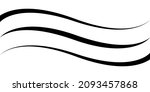 curved calligraphic line vector ... | Shutterstock .eps vector #2093457868
