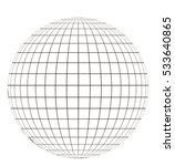 Globe With Grid. Sphere Pattern ...