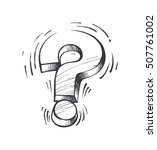 question mark  symbol of... | Shutterstock .eps vector #507761002