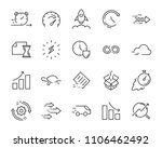 simple set of vector line icon  ... | Shutterstock .eps vector #1106462492