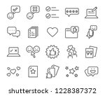 set of feedback line icons ... | Shutterstock .eps vector #1228387372