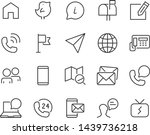 set of contact icons  such as... | Shutterstock .eps vector #1439736218
