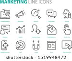 set of marketing icons  seo ... | Shutterstock .eps vector #1519948472