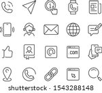 Set Of Contact Icons  Address ...