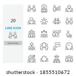 set of people thin line icons ... | Shutterstock .eps vector #1855510672