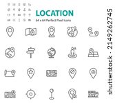 set of location icons ... | Shutterstock .eps vector #2149262745