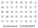 set of support line icons ... | Shutterstock .eps vector #2151819695