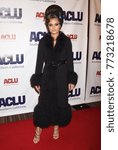 Small photo of BEVERLY HILLS - DEC 3: Andra Day arrives to the ACLU SoCal Annual "Bill Of Rights" Dinner on December 3, 2017 in Beverly Hills, CA