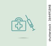an injection first aid kit icon | Shutterstock .eps vector #364491848