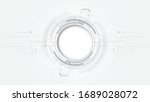  grey white abstract technology ... | Shutterstock .eps vector #1689028072