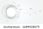 grey white abstract technology ... | Shutterstock .eps vector #1689028075