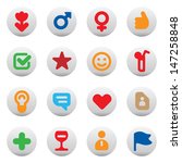 set of dating and love icons.... | Shutterstock . vector #147258848