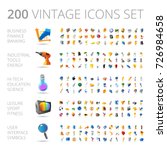 vintage icons set for business  ... | Shutterstock .eps vector #726984658