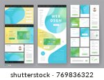 website template design with... | Shutterstock .eps vector #769836322