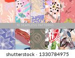 collection of seamless patterns.... | Shutterstock .eps vector #1330784975