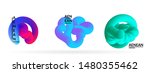 fluid bright color badge set.... | Shutterstock .eps vector #1480355462