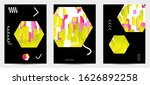 abstract vector templates with... | Shutterstock .eps vector #1626892258