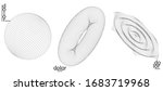 abstract vector mesh object... | Shutterstock .eps vector #1683719968