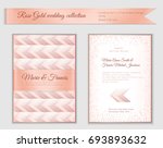 luxury wedding invitation... | Shutterstock .eps vector #693893632