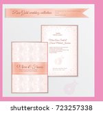 luxury wedding invitation... | Shutterstock .eps vector #723257338