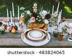 Wedding Table Setting With...