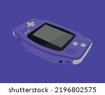 
Gameboy Advance - original console game in purple color