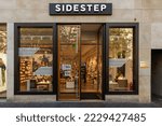 Small photo of Utrecht in the Netherlands. 19 November 2022. Sidestep Shoe shop, Oudegracht 139.
