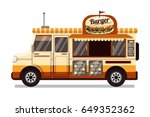 burger truck design | Shutterstock .eps vector #649352362