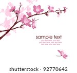 card with stylized cherry... | Shutterstock .eps vector #92770642