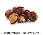 Roasted Chestnuts Isolated On...