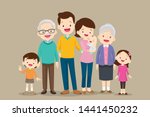 big family together. group of... | Shutterstock .eps vector #1441450232
