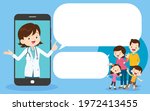 smart doctor on the phone... | Shutterstock .eps vector #1972413455