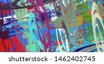 canvas painting. colorful... | Shutterstock . vector #1462402745