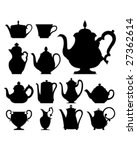 Teapots And Cups   Vector...