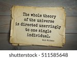 Small photo of Top 50 quotes by Walter "Walt" - American poet, essayist, journalist. The whole theory of the universe is directed unerringly to one single individual.