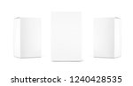realistic cardboard packaging... | Shutterstock .eps vector #1240428535