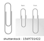 paper clip on white background. ... | Shutterstock .eps vector #1569731422